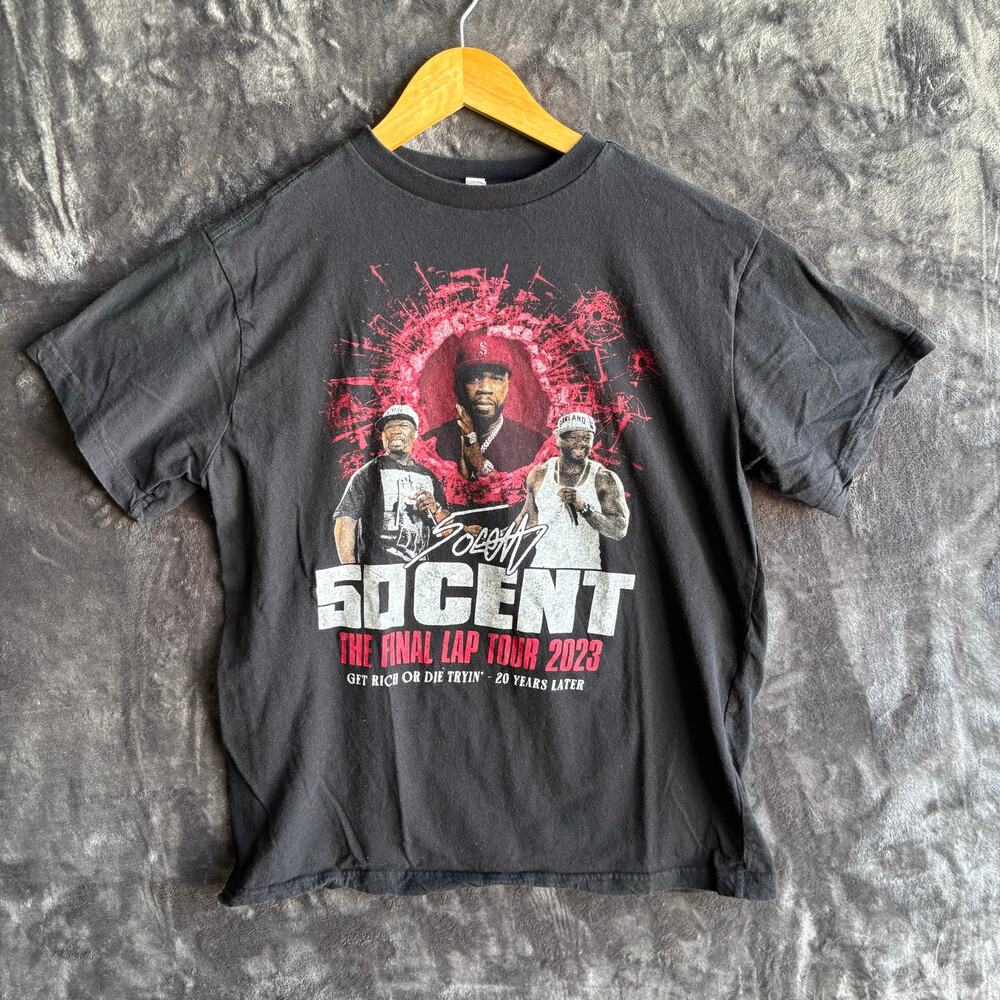 50 Cent The Final Lap Tour 2023 T-Shirt Size: Medium